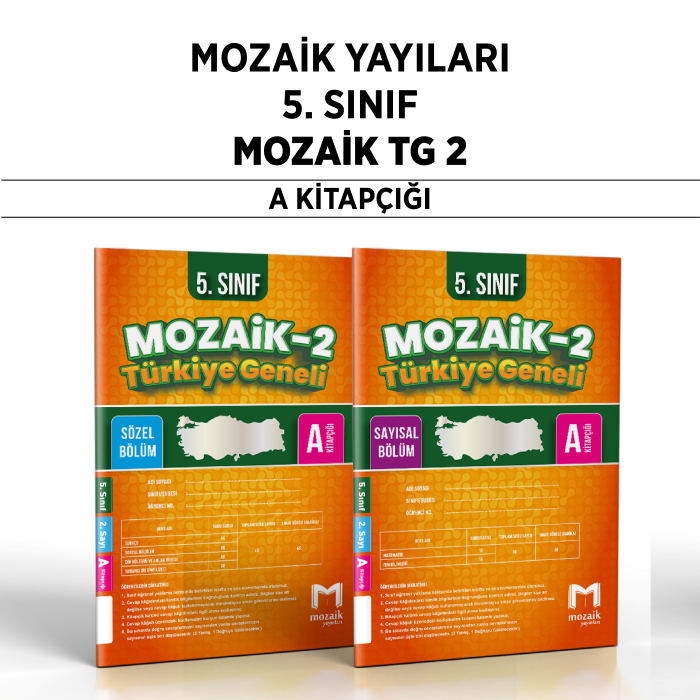 MOZAİK 05.SINIF TÜRKİYE GENELİ SAY/SÖZ 2-A -25-26